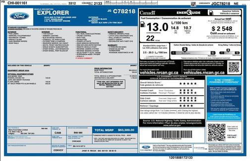 2018 Ford Explorer Platinum