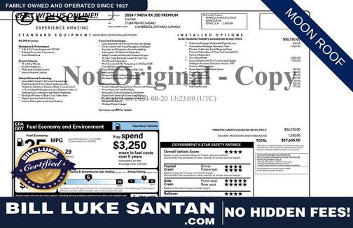 2024 Lexus RX 350 Premium