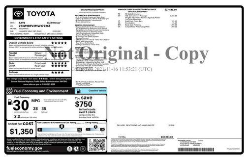 Magnetic Gray Metallic 2021 Toyota RAV4 XLE