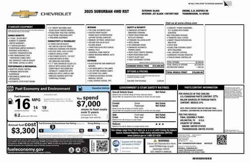 2025 Chevrolet Suburban RST