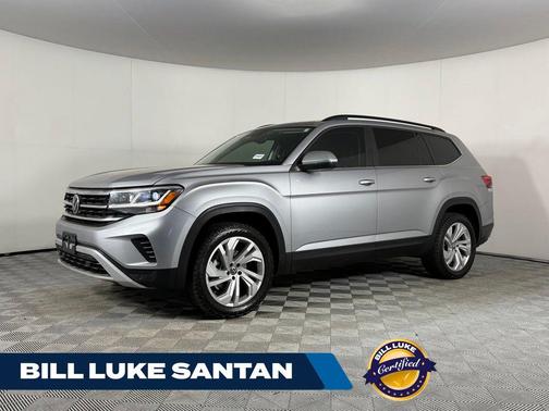 Silver Metallic 2021 Volkswagen Atlas 3.6L SE w/Technology