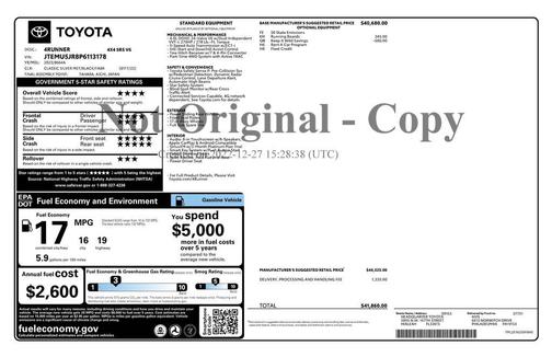 2023 Toyota 4Runner SR5