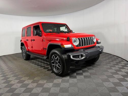 firecracker red clearcoat 2026 Jeep Wrangler 4-Door Sahara 4x4