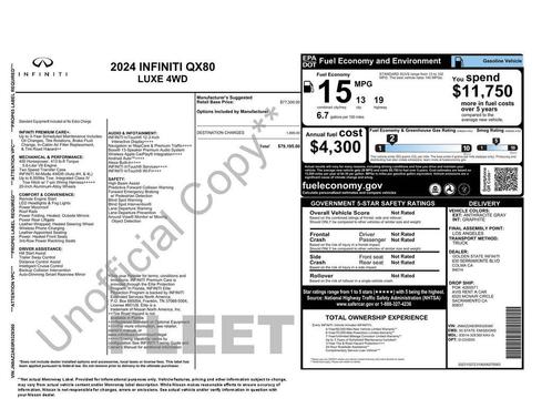 2024 INFINITI QX80 Luxe