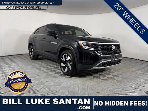 Deep Black Pearl 2025 Volkswagen Atlas Cross Sport 2.0T SE w/Technology 4MOTION