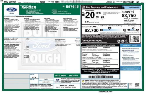 Iconic Silver Metallic 2024 Ford Ranger XLT