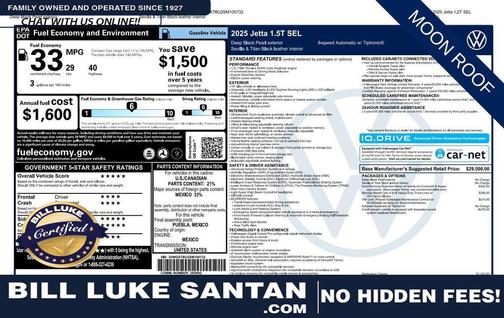 2025 Volkswagen Jetta 1.5T SEL