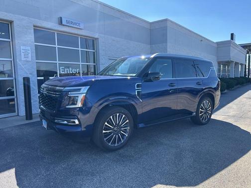 Deep Ocean Blue Pearl 2025 Nissan Armada Platinum Reserve 4WD