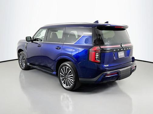Deep Ocean Blue Pearl 2025 Nissan Armada Platinum Reserve 4WD