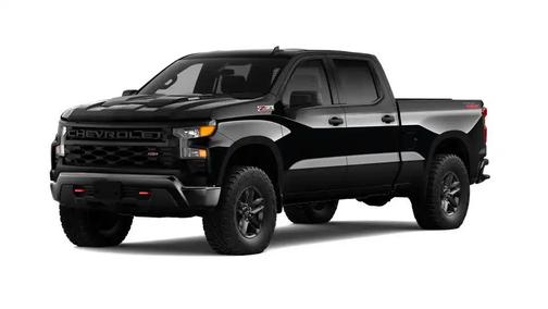 Black 2026 Chevrolet Silverado 1500 Custom Trail Boss