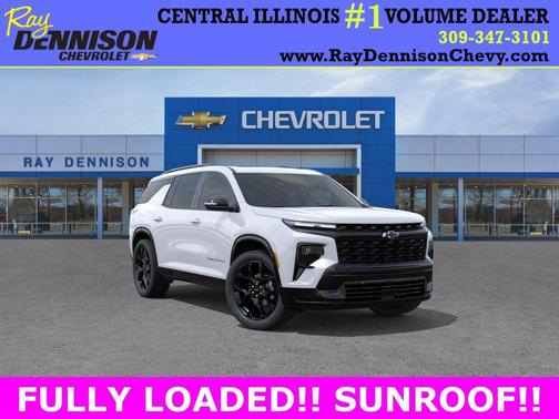 Polar White 2026 Chevrolet Traverse RS