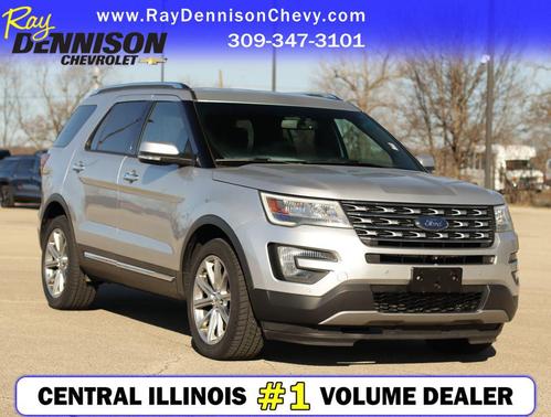 White Platinum Metallic Tri-Coat 2016 Ford Explorer Limited