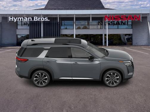 Boulder Gray Pearl 2026 Nissan Pathfinder Platinum