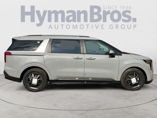 Ceramic Silver 2026 Kia Carnival Hybrid EX