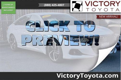 White 2022 Honda Accord Sport 1.5T