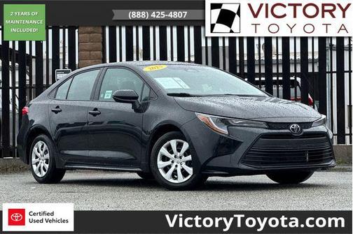 Midnight Black Metallic 2025 Toyota Corolla LE