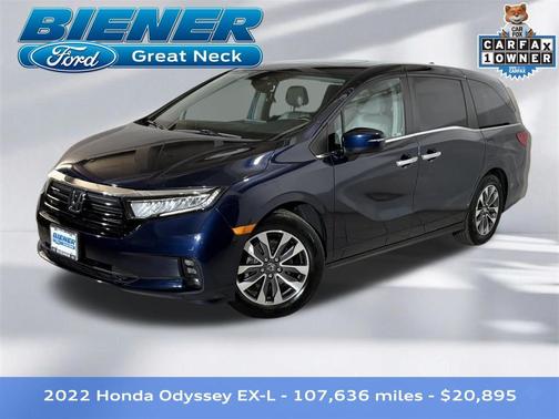 Obsidian Blue Pearl 2022 Honda Odyssey EX-L