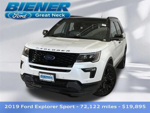 WHITE PLATINUM MET TRI-COAT 2019 Ford Explorer Sport