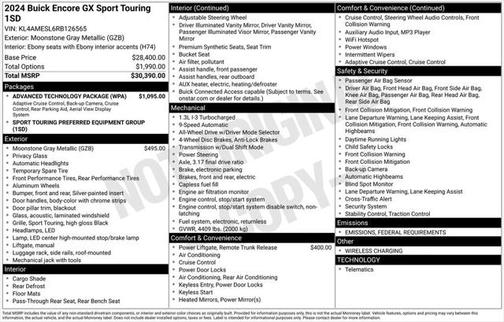 2024 Buick Encore GX Sport Touring