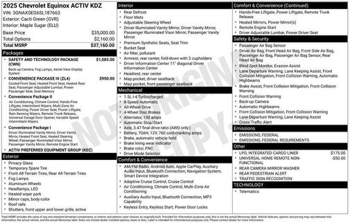 2025 Chevrolet Equinox AWD ACTIV