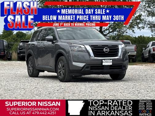 Gun Metallic 2024 Nissan Pathfinder SV