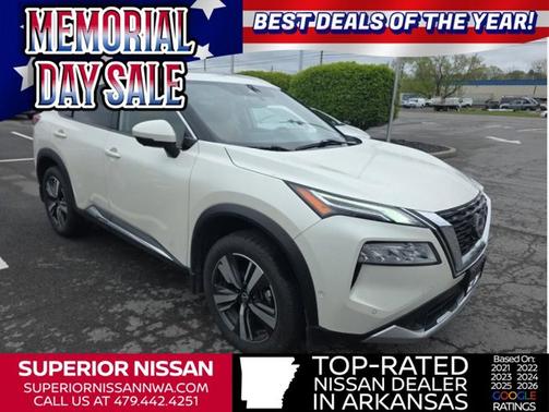 White 2023 Nissan Rogue Platinum