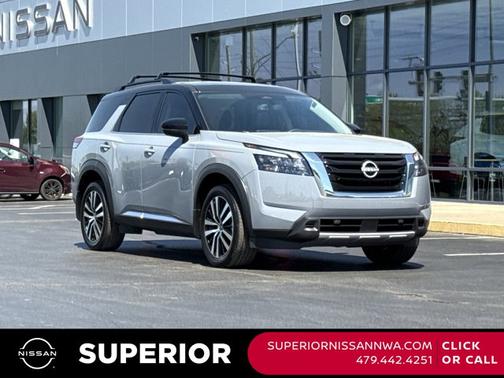 Boulder Gray Metallic 2025 Nissan Pathfinder Platinum