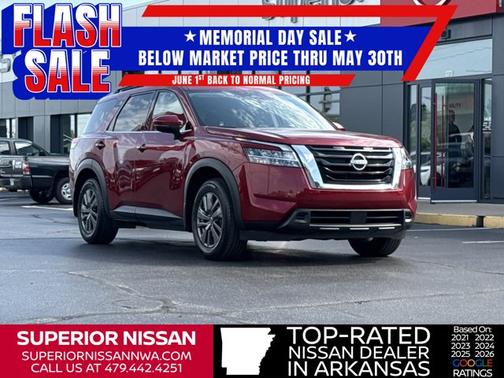 Scarlet Ember 2022 Nissan Pathfinder SV