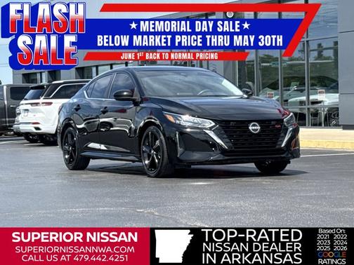 Black 2025 Nissan Sentra SR