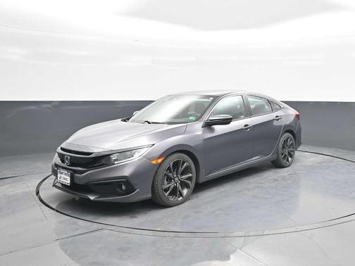 Modern Steel Metallic 2021 Honda Civic Sport