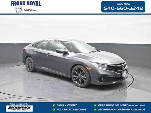 Modern Steel Metallic 2021 Honda Civic Sport