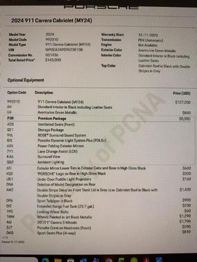 2024 Porsche 911 Carrera