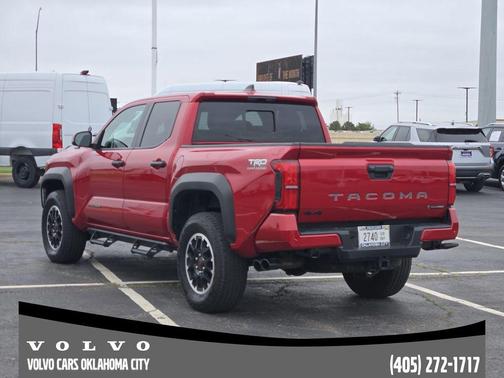 Red 2025 Toyota Tacoma Hybrid TRD
