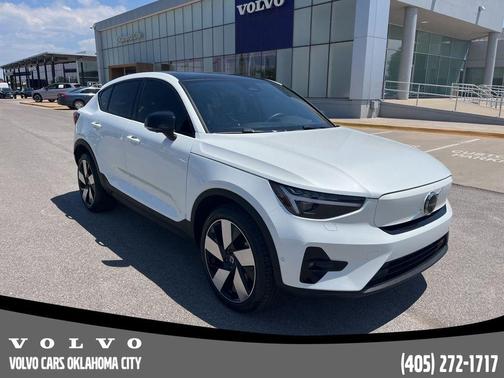 Crystal White 2023 Volvo C40 Recharge Pure Electric Twin Ultimate