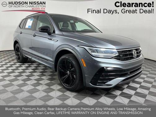 Platinum Gray Metallic 2023 Volkswagen Tiguan 2.0T SE R-Line Black