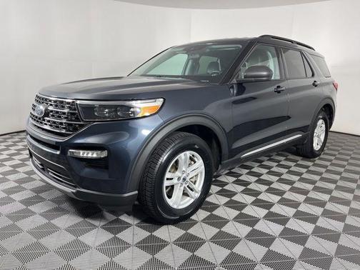 Blue Metallic 2024 Ford Explorer XLT
