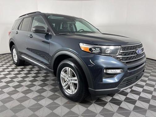 Blue Metallic 2024 Ford Explorer XLT