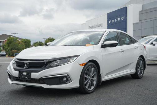Platinum White Pearl 2019 Honda Civic EX-L
