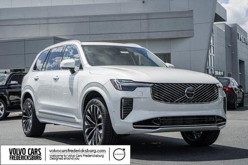 Crystal White Pearl 2026 Volvo XC90 Ultra, B6 AWD Gas (mild hybrid), Gasoline, Bright, 7 Seats