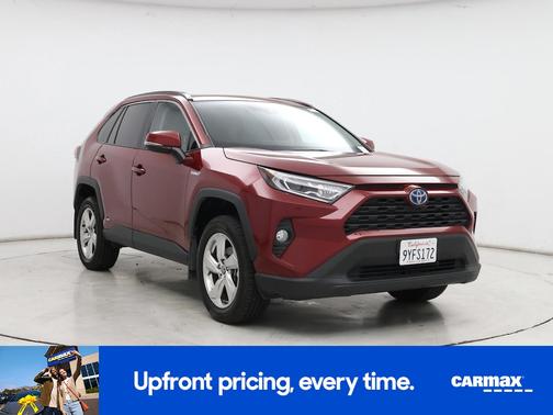 Red 2021 Toyota RAV4 Hybrid XLE Premium