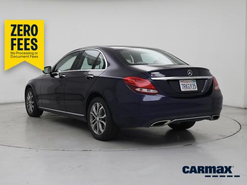 Blue 2016 Mercedes-Benz C-Class