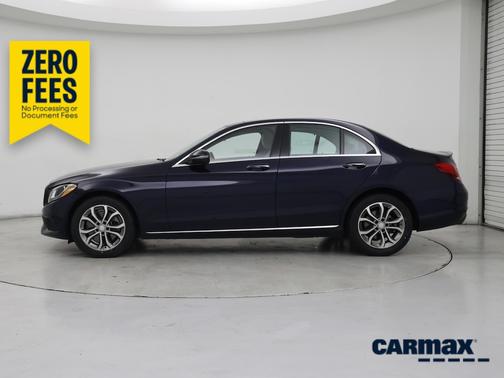 Blue 2016 Mercedes-Benz C-Class