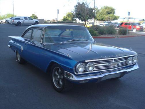 Blue 1960 Chevrolet Biscayne 2dr, Nice Hot Rod