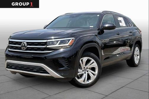 Deep Black Pearl 2021 Volkswagen Atlas Cross Sport 3.6L V6 SEL