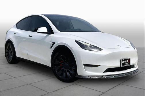 Pearl White Multi-Coat 2022 Tesla Model Y Performance Dual Motor All-Wheel Drive
