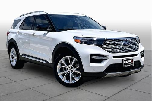 Star White Metallic Tri-Coat 2023 Ford Explorer Platinum