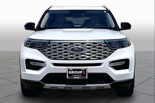 Star White Metallic Tri-Coat 2023 Ford Explorer Platinum