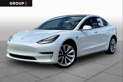 Pearl White Multi-Coat 2019 Tesla Model 3 Standard Range Plus