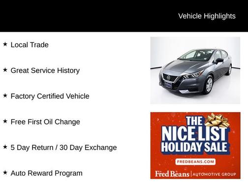 2022 Nissan Versa 1.6 S