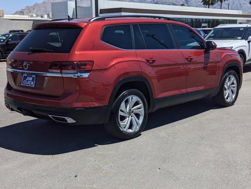 Aurora Red Metallic 2023 Volkswagen Atlas 3.6L SE w/Technology